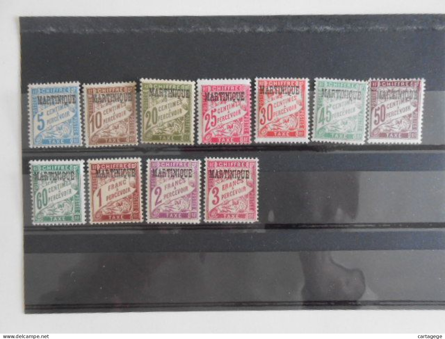 MARTINIQUE YT TX 1/11 TAXES DE FRANCE SURCHARGES* - Timbres-taxe