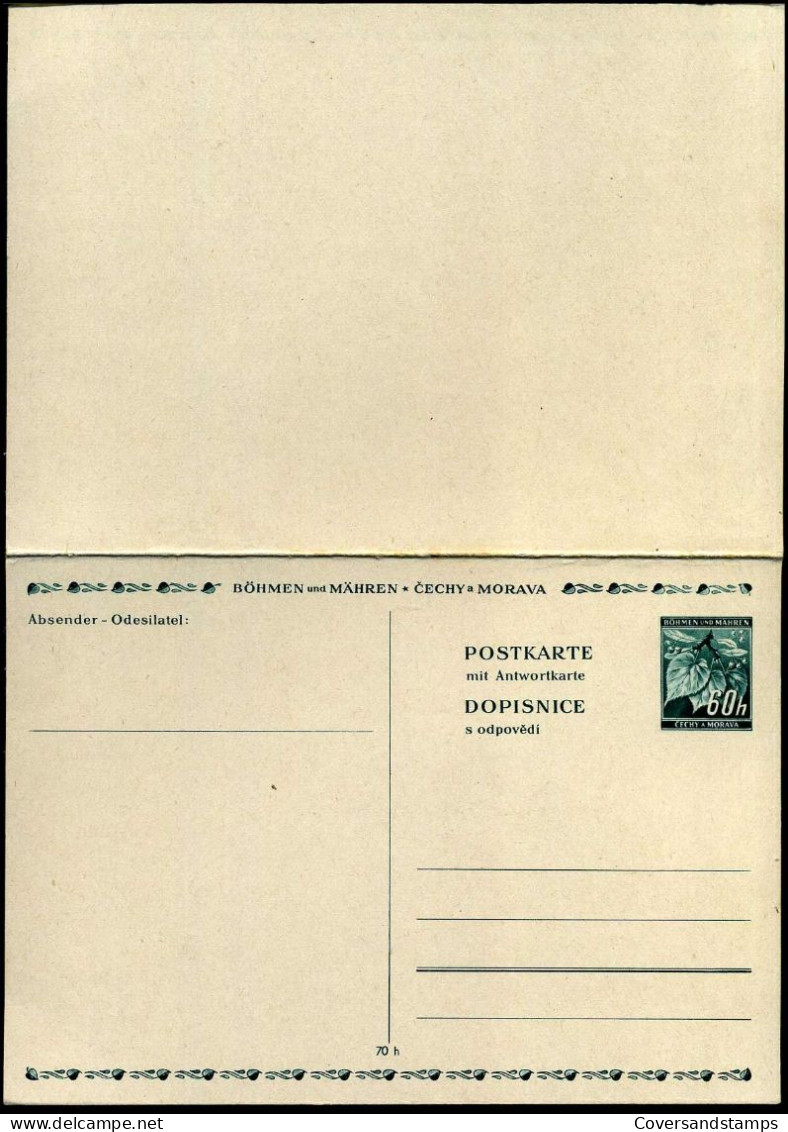 Postkarte - Böhmen Und Mähren  - P4 - Briefkaarten