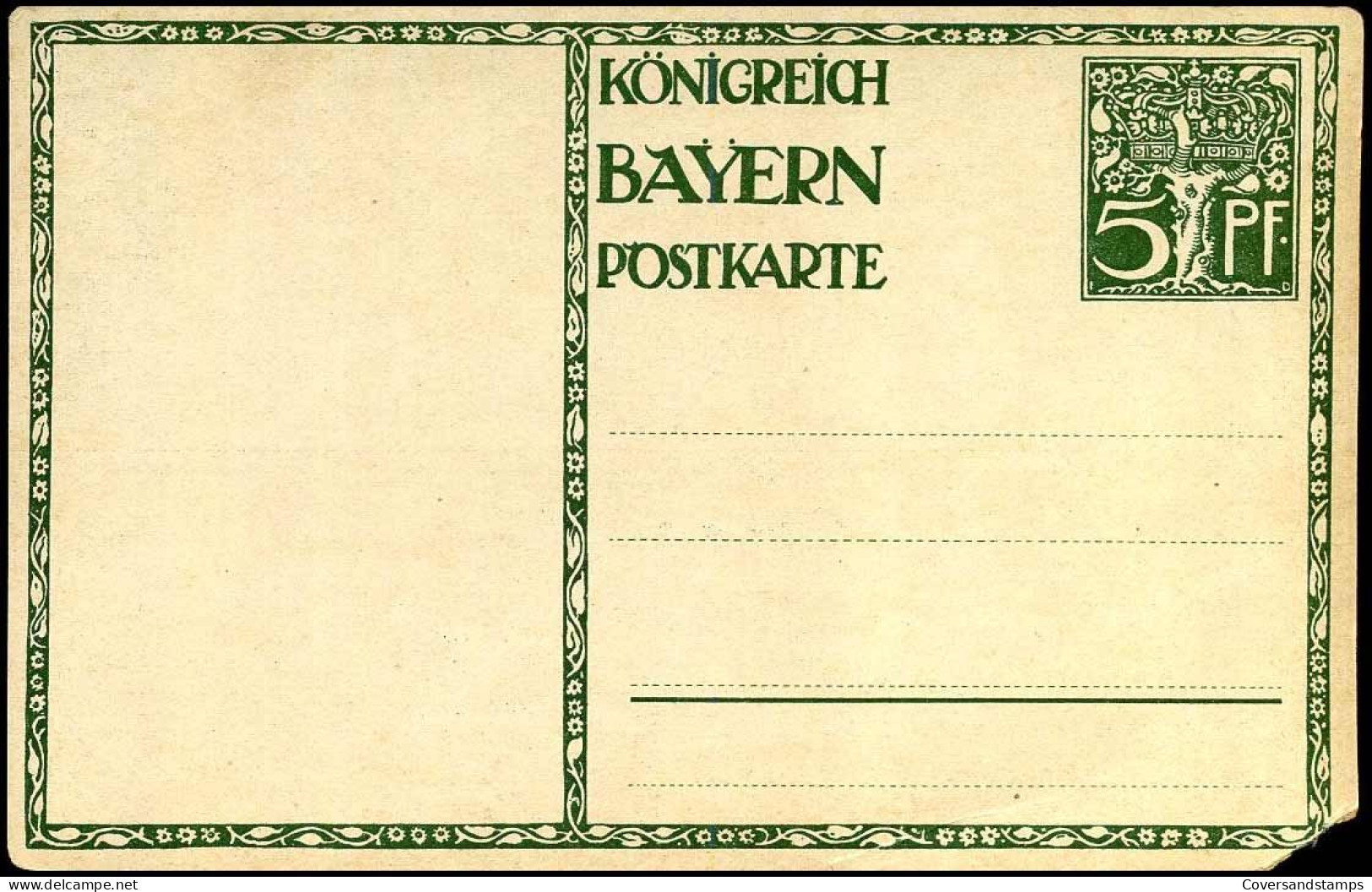 Postkarte - Königreich Bayern - 1911 - Ganzsachen