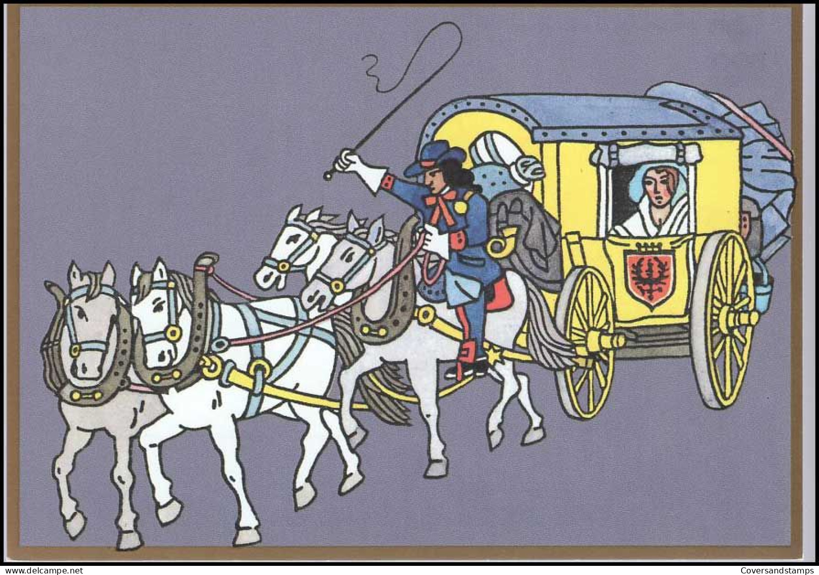 500 Jahre Post - Brandenburgischer Postwagen Um 1700 - Correos & Carteros