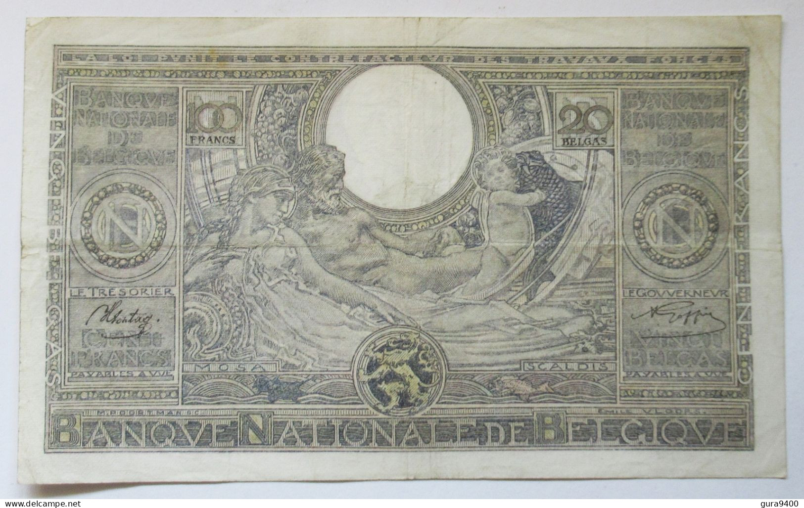 België 100 Franc - 20 Belgas 1943 - 100 Francos-20 Belgas