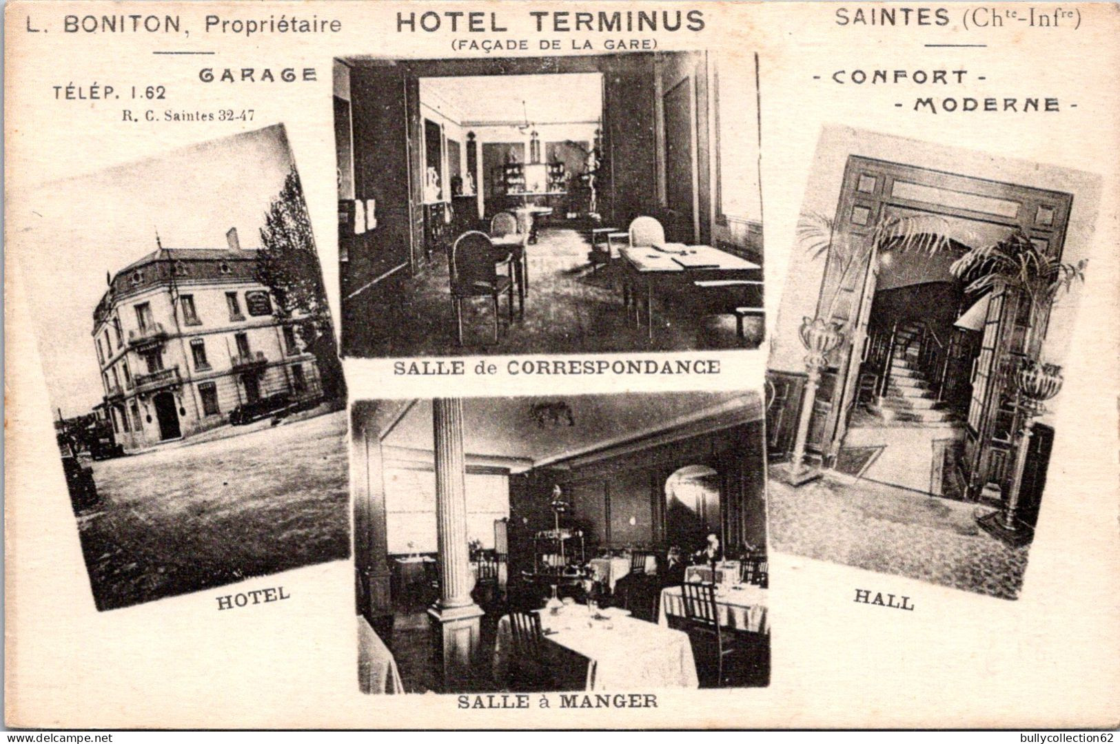 SELECTION -  SAINTES  -  Hôtel TERMINUS - L.BONITON Propriétaire - Saintes