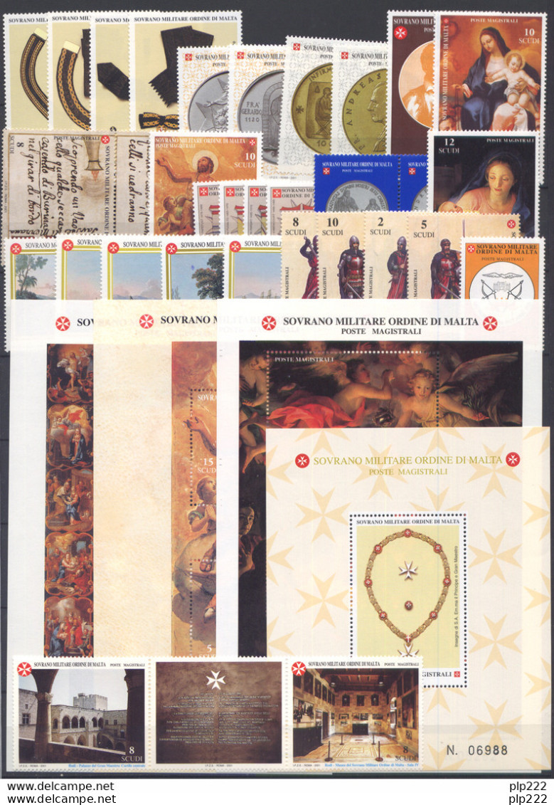 SMOM 2001 Annata Completa/Complete Year MNH/** VF - Sovrano Militare Ordine Di Malta