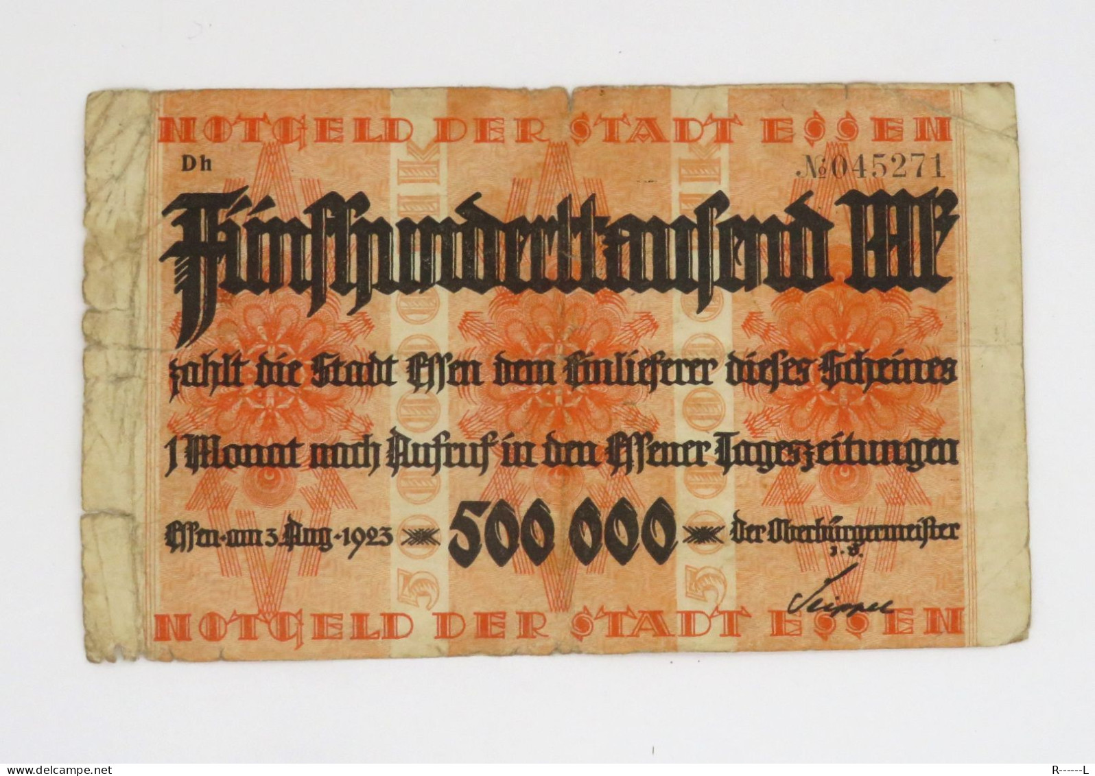 Allemagne ; 500000 Mark 1923 - 500.000 Mark