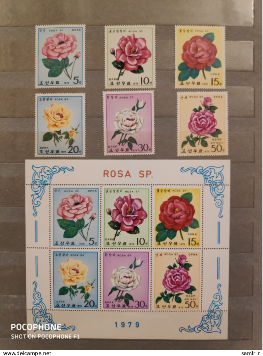 1979	Korea	Flowers Roses (F89) - Korea, North