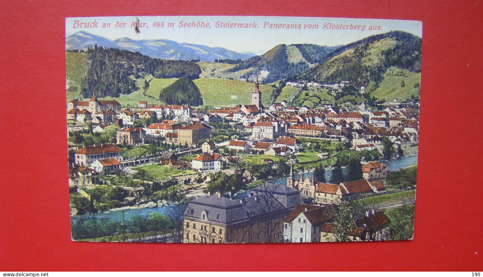 Bruck An Der Mur.Panorama Von Klosterberg Aus.Feldpost,1.world War(slovenski Vojak) - Bruck An Der Mur