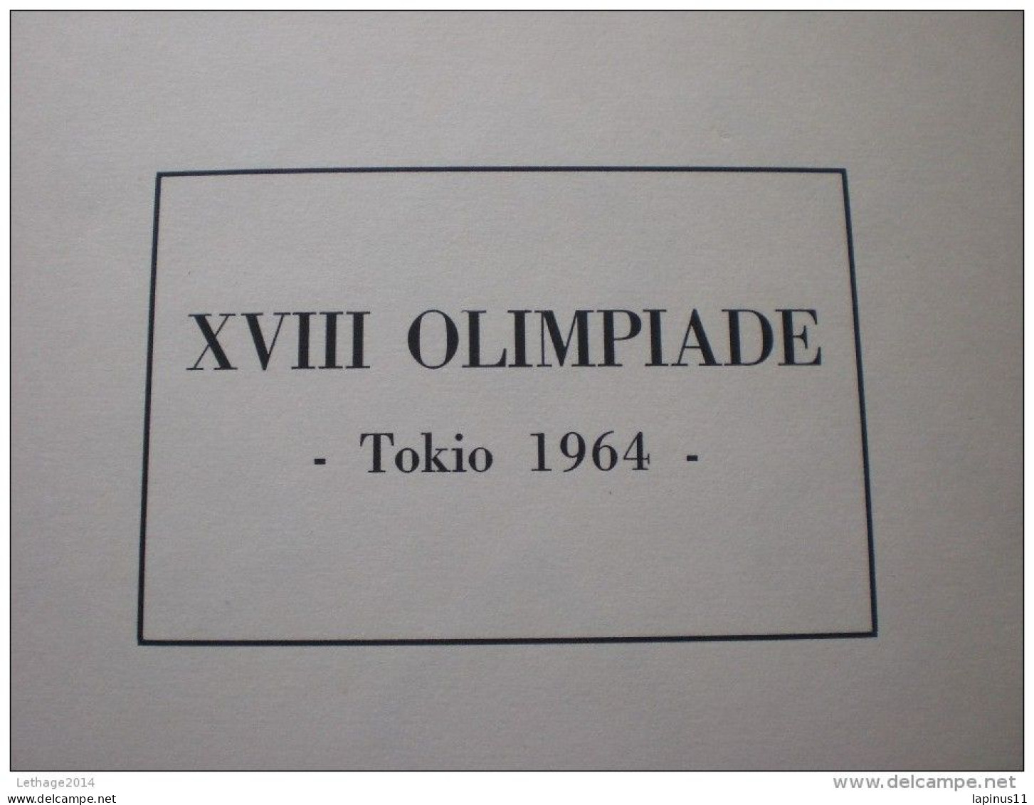 ALBUM A TASCHINE OLYMPICS TOKYO 1964 NICE CONSERVATION 157 PAGE NUMBER STAMPS RIFERITE YVERT T. - Other & Unclassified