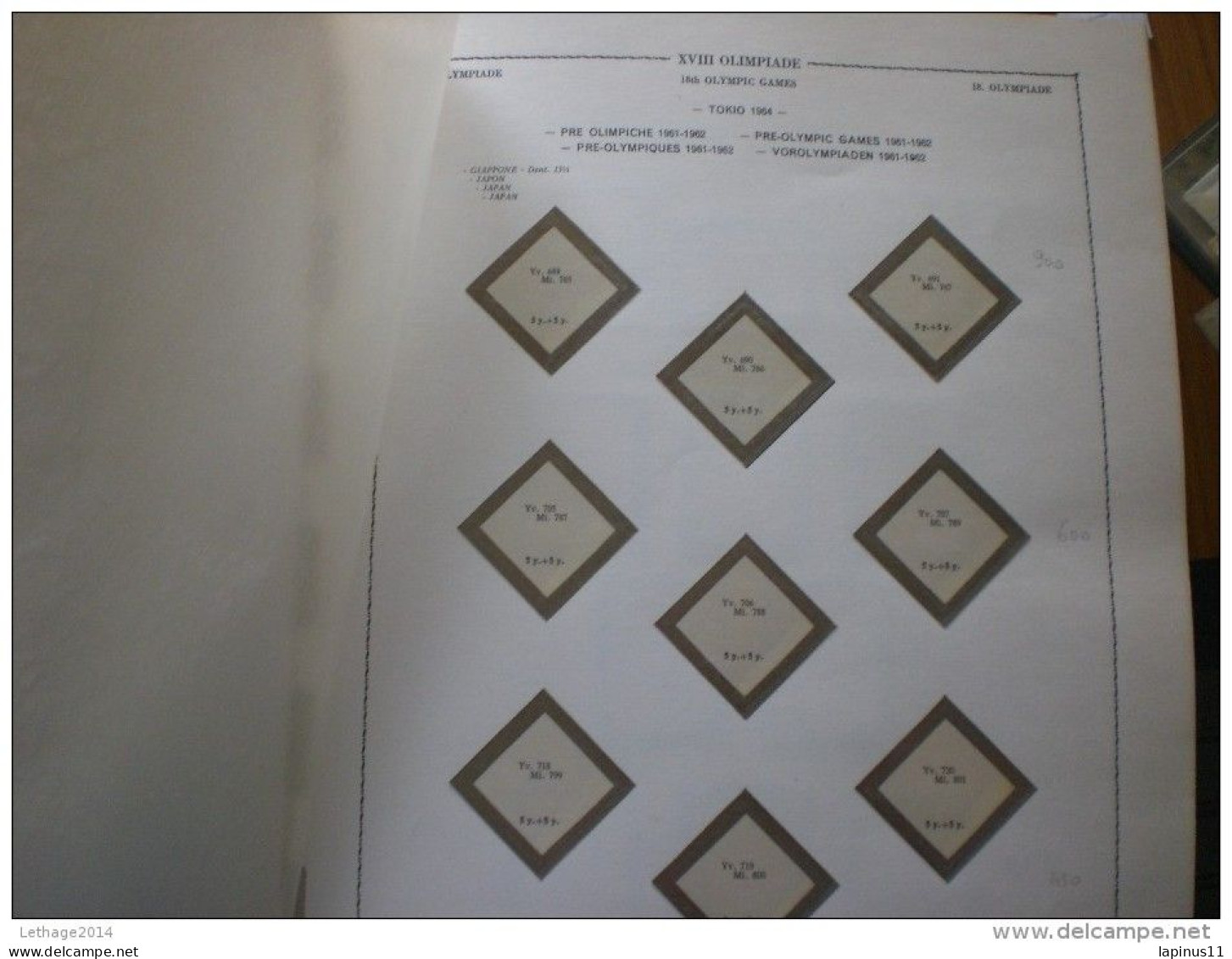 ALBUM A TASCHINE OLYMPICS TOKYO 1964 NICE CONSERVATION 157 PAGE NUMBER STAMPS RIFERITE YVERT T. - Other & Unclassified