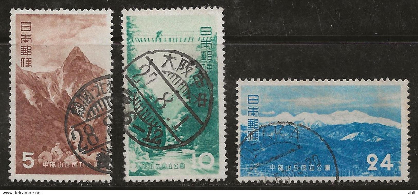 Japon 1952 N° Y&T : 512,513 Et 515  Obl. - Oblitérés