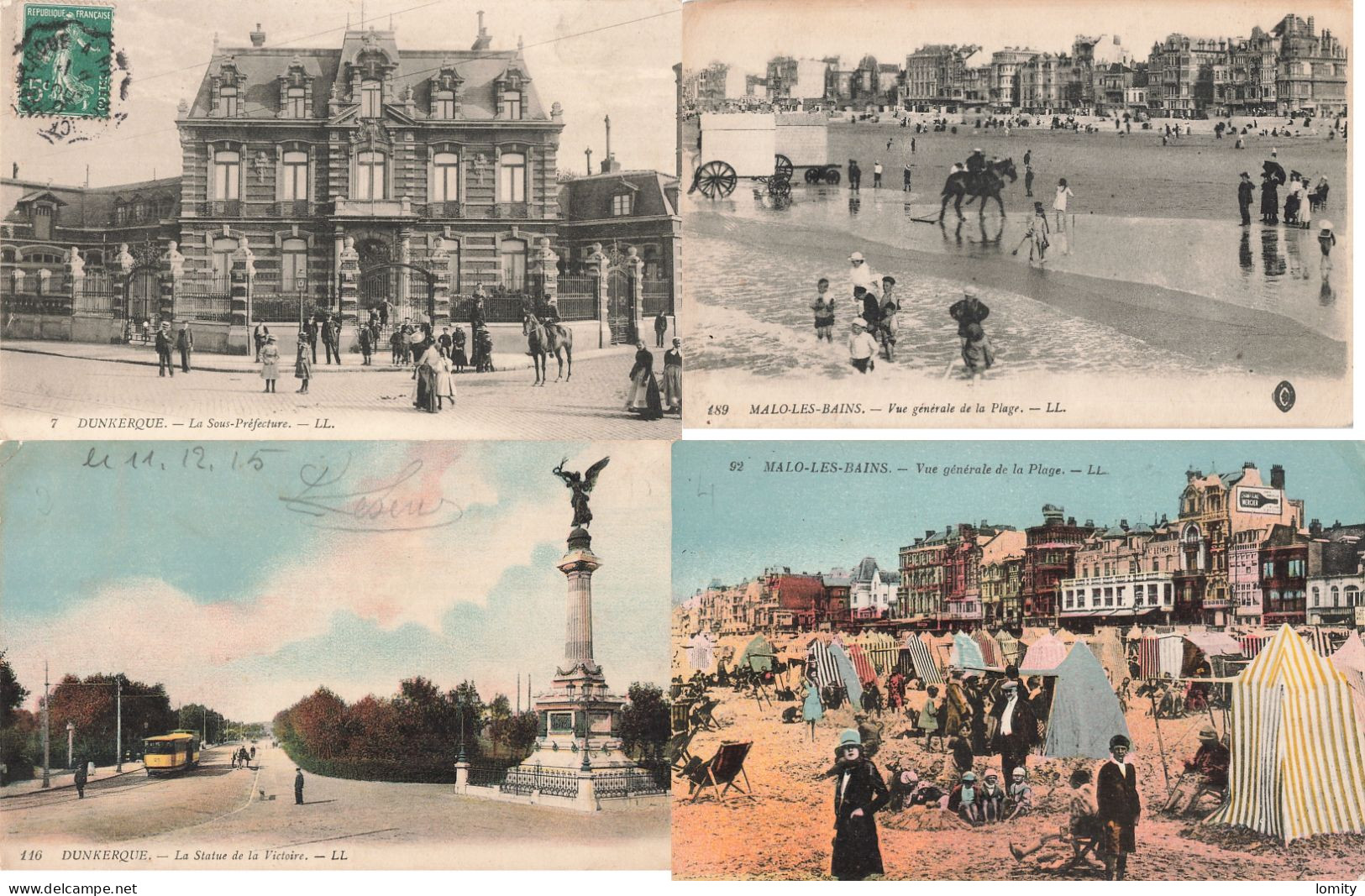 Destockage Lot De 13 Cartes Postales CPA Du Nord Dunkerque Malo Les Bains Lille Armentieres - 5 - 99 Postcards