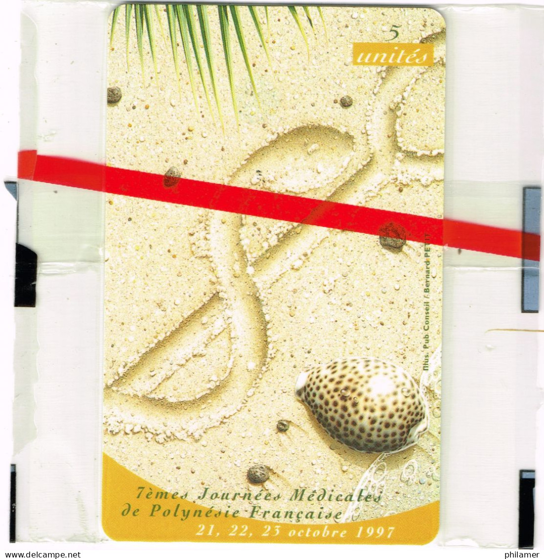 Polynesie Francaise Telecarte Phonecard PF64 APEPU Journees Medicale Sante Coquillage Shell Tigris Neuve B - Französisch-Polynesien