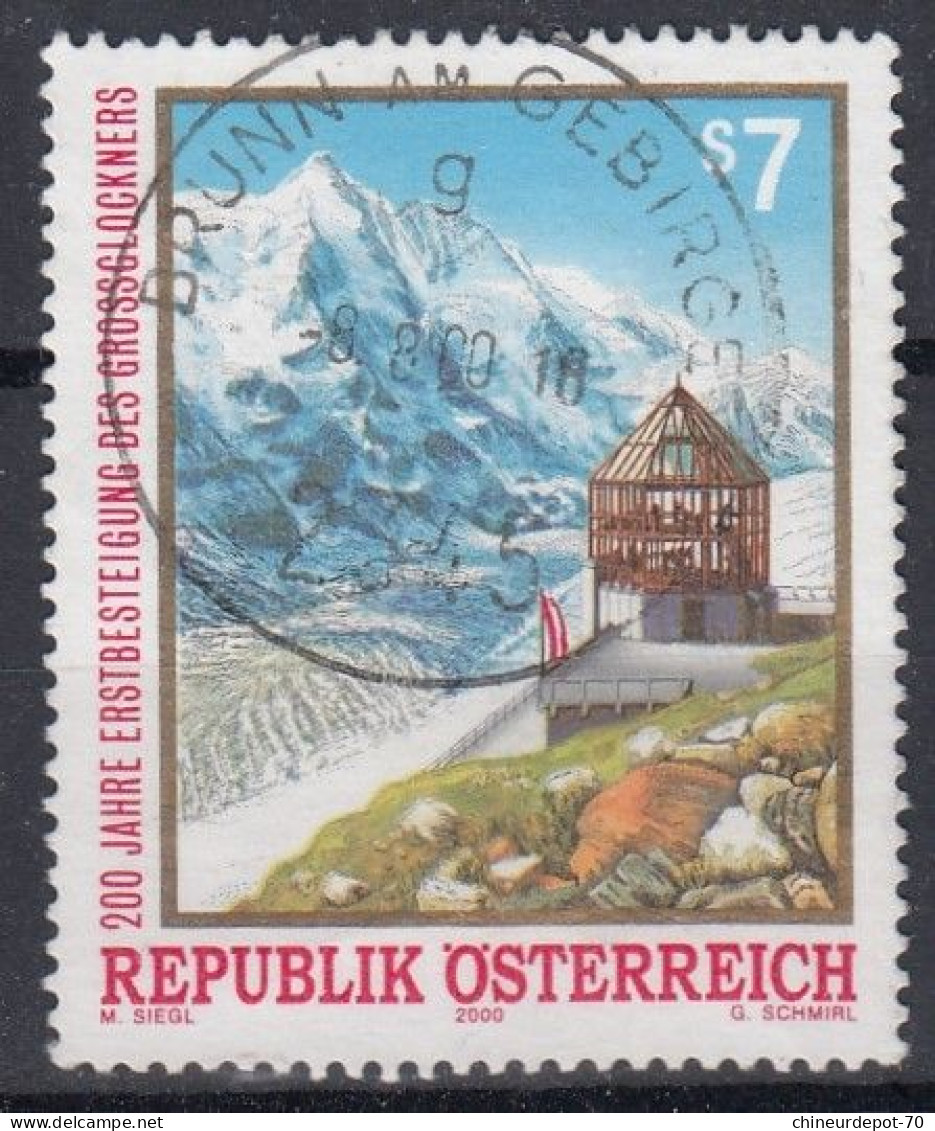 200 JAHRE ERSTBESTEIGUNG DES GROSSGLOCKNERS REPUBLIK ÖSTERREICH 2000 G SCHMIRL - Used Stamps