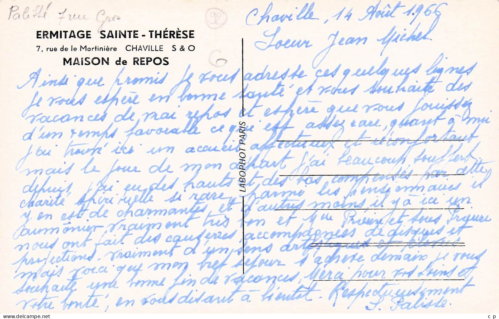 Chaville - Ermitage Sainte Therese - Maison De Repos  -   CPSM °J - Chaville