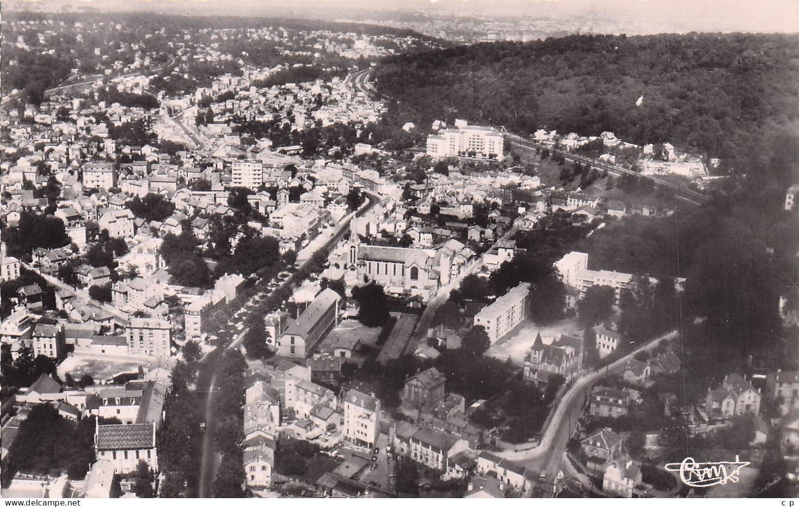 Chaville - Le Centre - Vue Aerienne   -   CPSM °J - Chaville