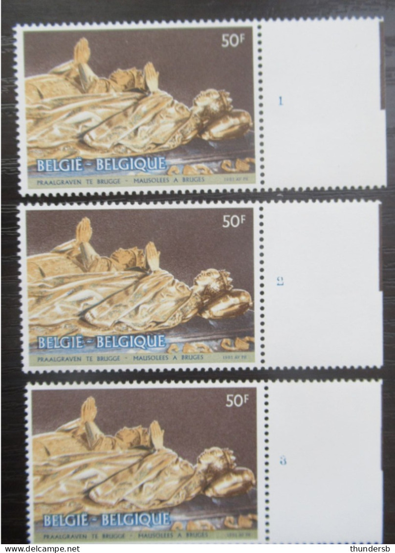 2020 'Praalgraven' - Postfris ** - Volledige Set Plaatnummers - 1981-1990