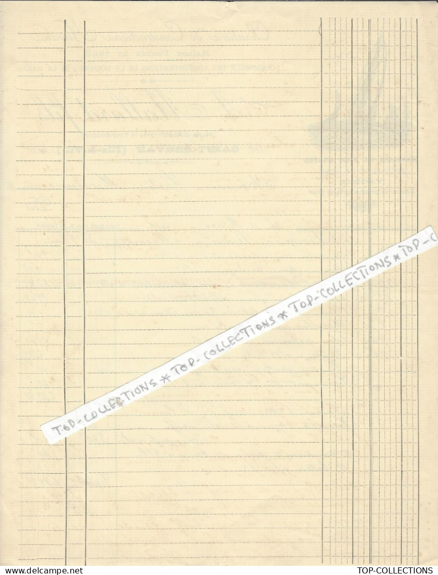 1906 ENTETE  CHANTIER  CONSTRUCTIONS NAVALES St SERVAN Ille & Vilaine A.Mallard Fils > Monnier Armateur  V.HISTORiQUE - 1900 – 1949