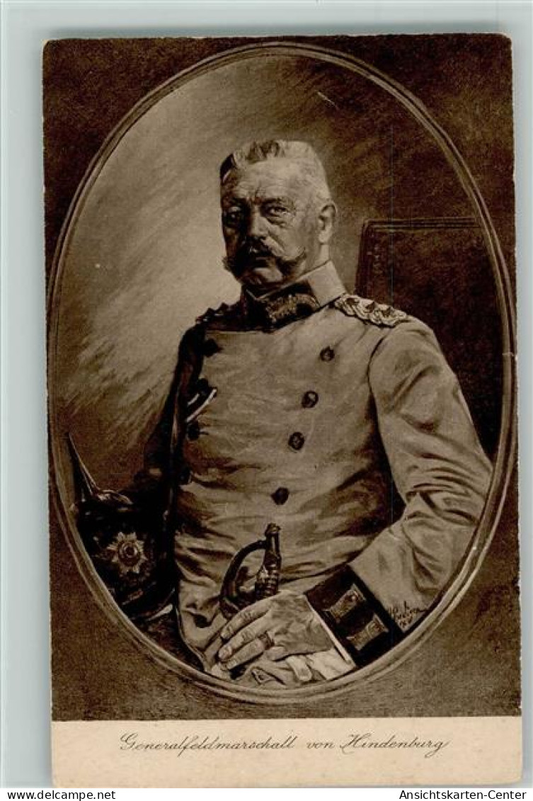 12079204 - Hindenburg Generalfeldmarschall Gemaelde - Politieke En Militaire Mannen
