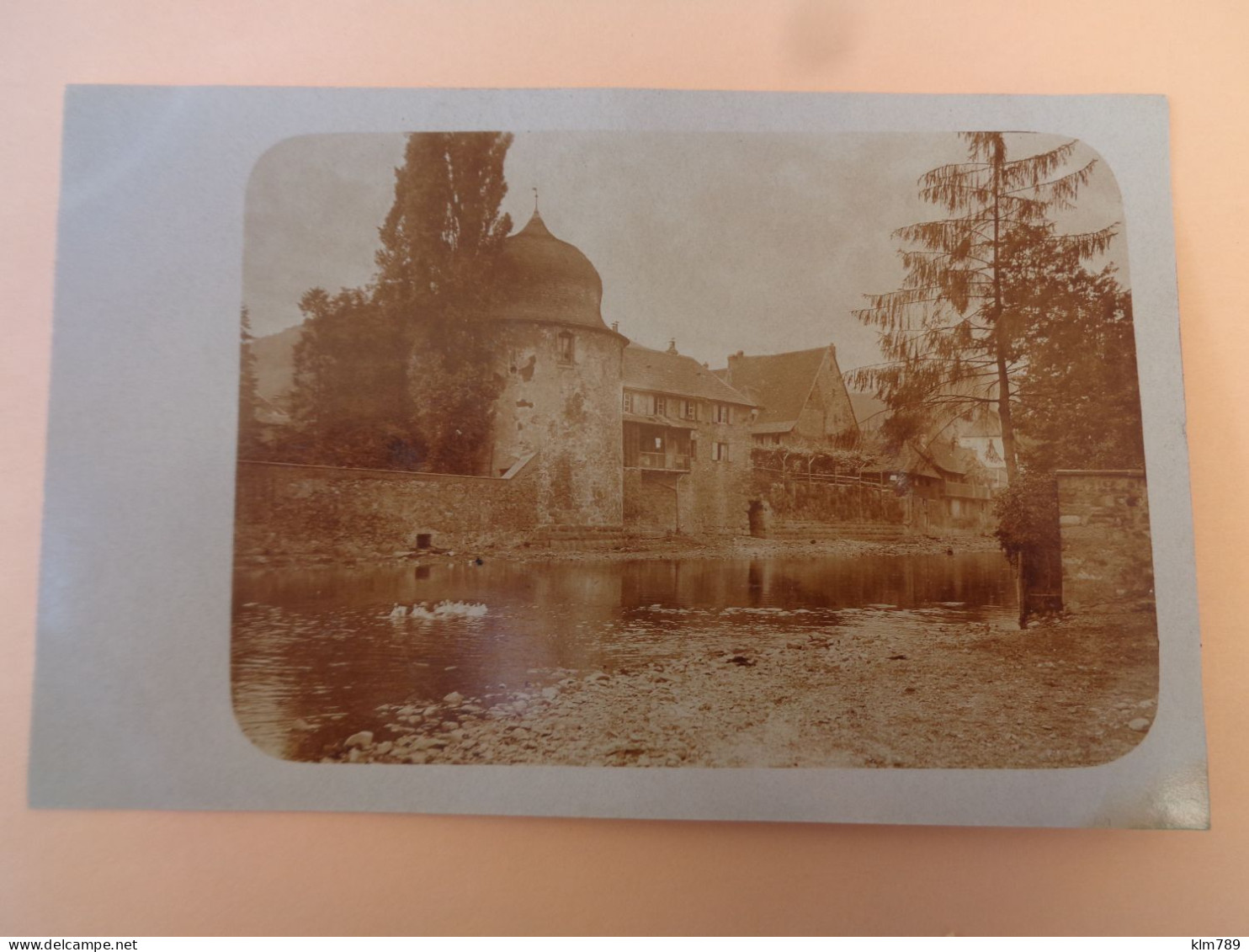 68 - Haut  Rhin - Thann - Carte Photo - Propriété Avec Tour - La Rivière Avec Canards - Beau Plan - 2 Scanns - - Thann