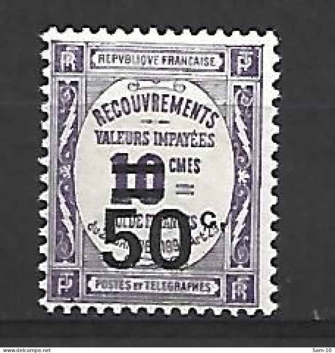 Timbre De France Taxe Neuf ** N 51 - 1859-1959 Neufs