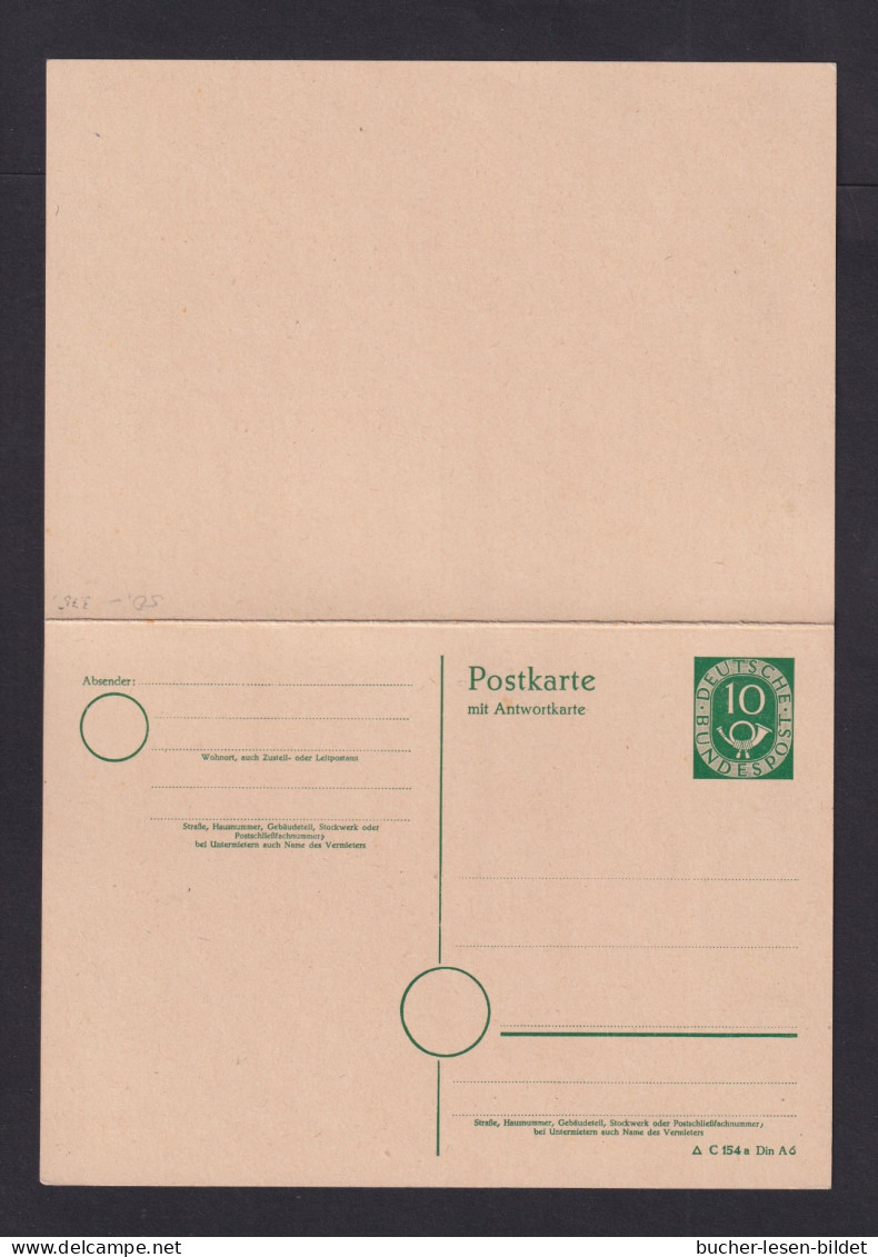 10 Pf. Doppel-Ganzsache (P 14I) - Ungebraucht - Postcards - Mint