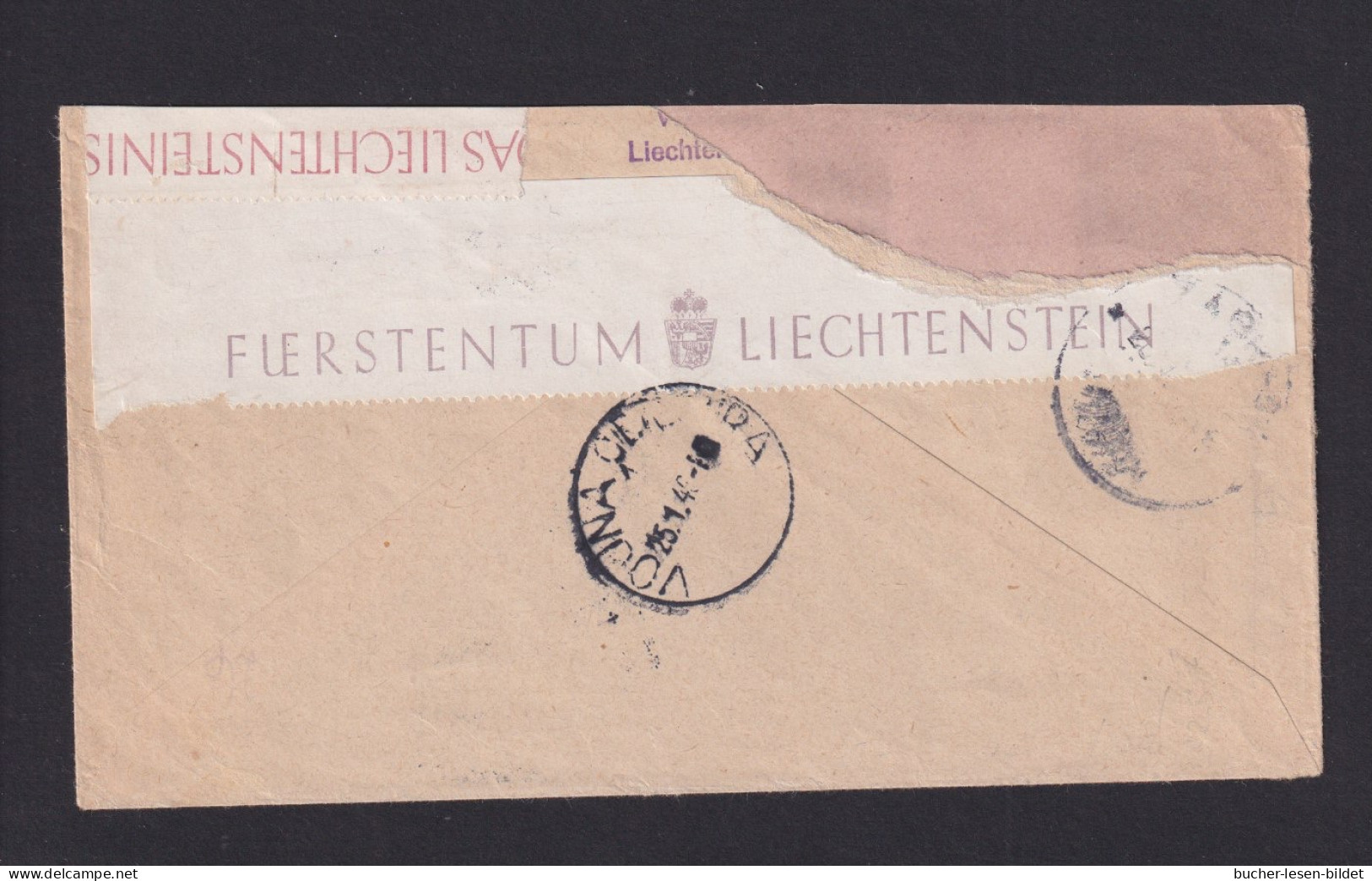 1946 - Rotes Kreuz (244/6) Auf Einschreibbrief Ab Vaduz Nach Zagreb - Briefe U. Dokumente