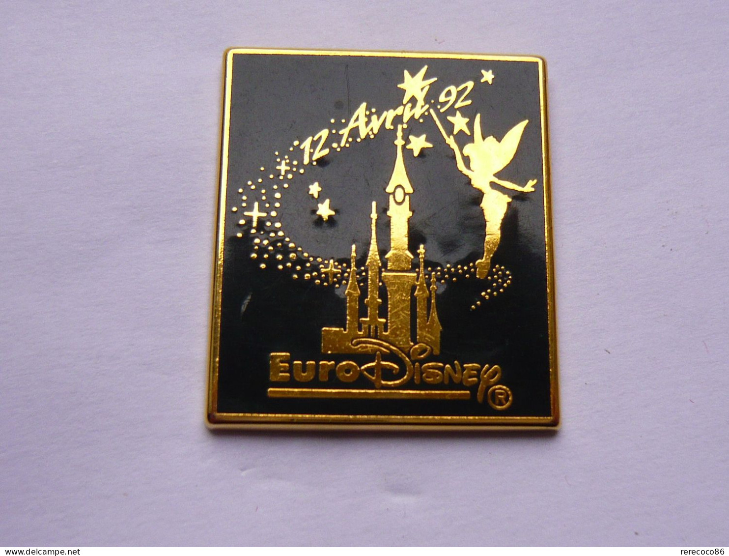 BIG Pins SOFREC  EURO DISNEY INAUGURATION DISNEYLAND PARIS 3 X 2,5  Cm - Disney