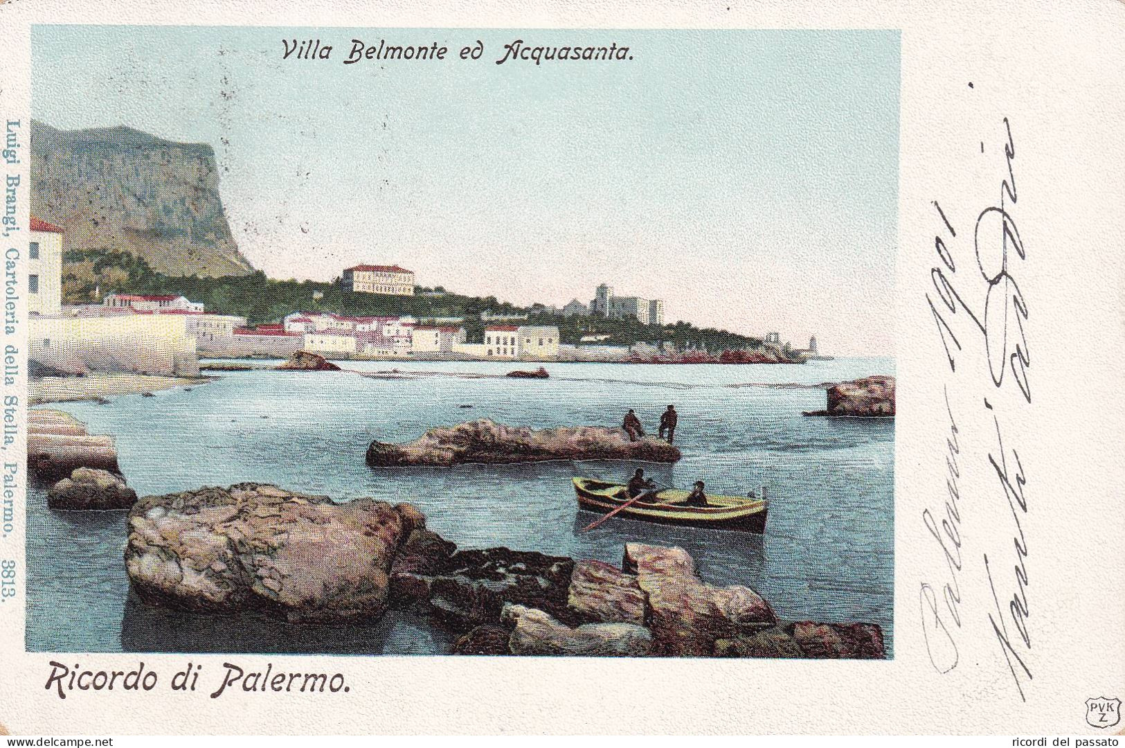 Cartolina Palermo - Villa Belmonte Ed Acquasanta - Palermo