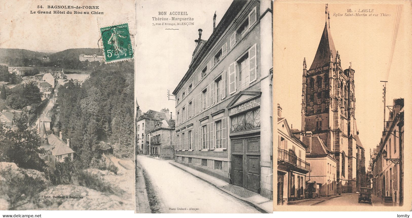 Destockage Lot De 17 Cartes Postales CPA De L' Orne Bagnoles Alençon - 5 - 99 Postkaarten