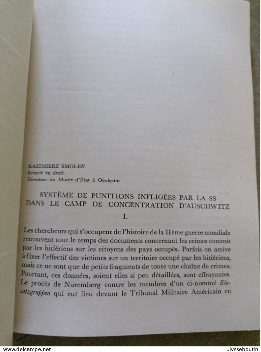 Livre KL Auschwitz édition Du Musée D'état à Oswiecim - Guerre 1939-45