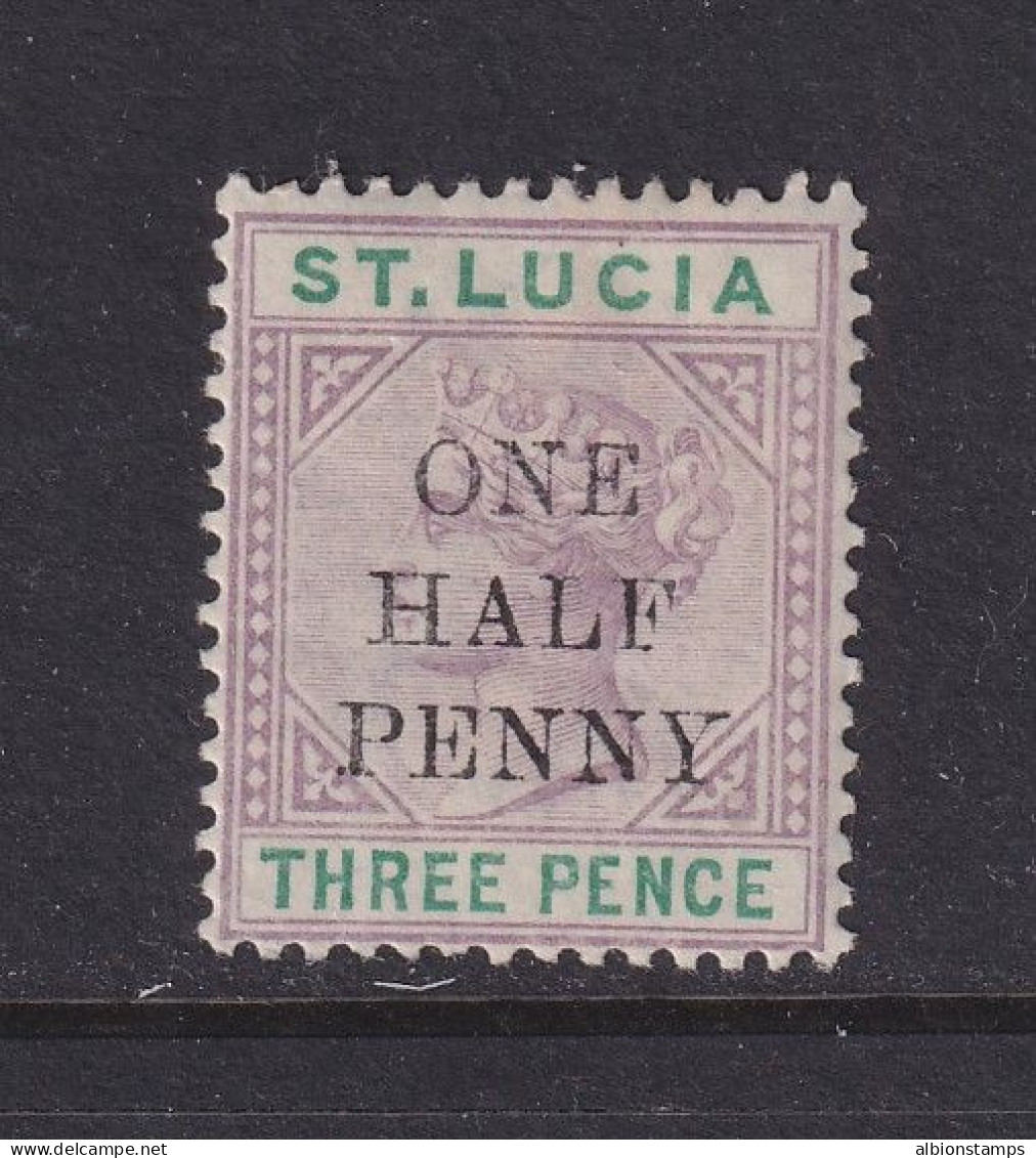 St. Lucia, Scott 40a (SG 53), MLH (some Pencil Mark), Signed Richter - St.Lucia (...-1978)