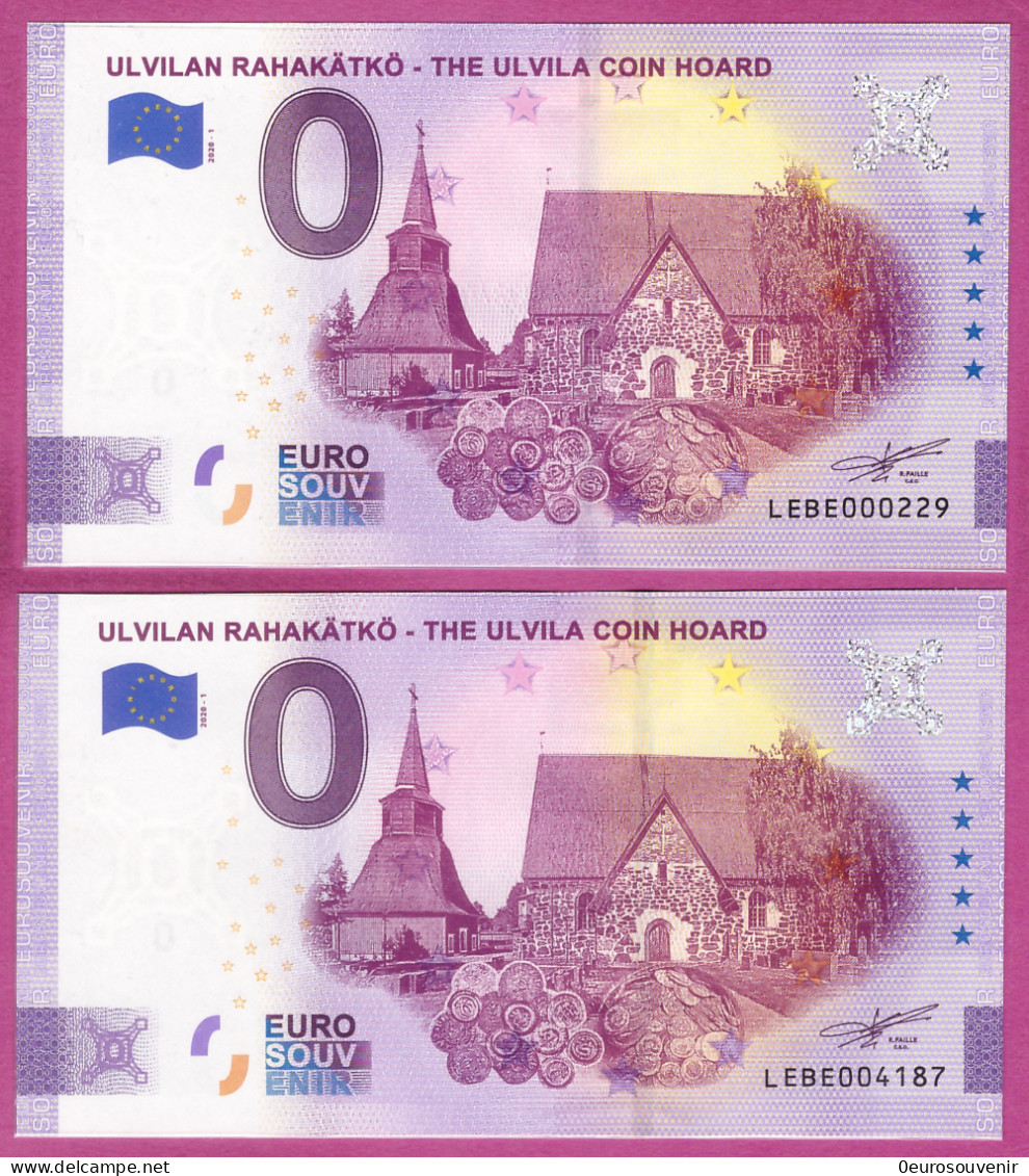 0-Euro LEBE 2020-1 ULVILAN RAHAKÄTKÖ - THE ULVILA COIN HOARD Set NORMAL+ANNIVERSARY - Essais Privés / Non-officiels