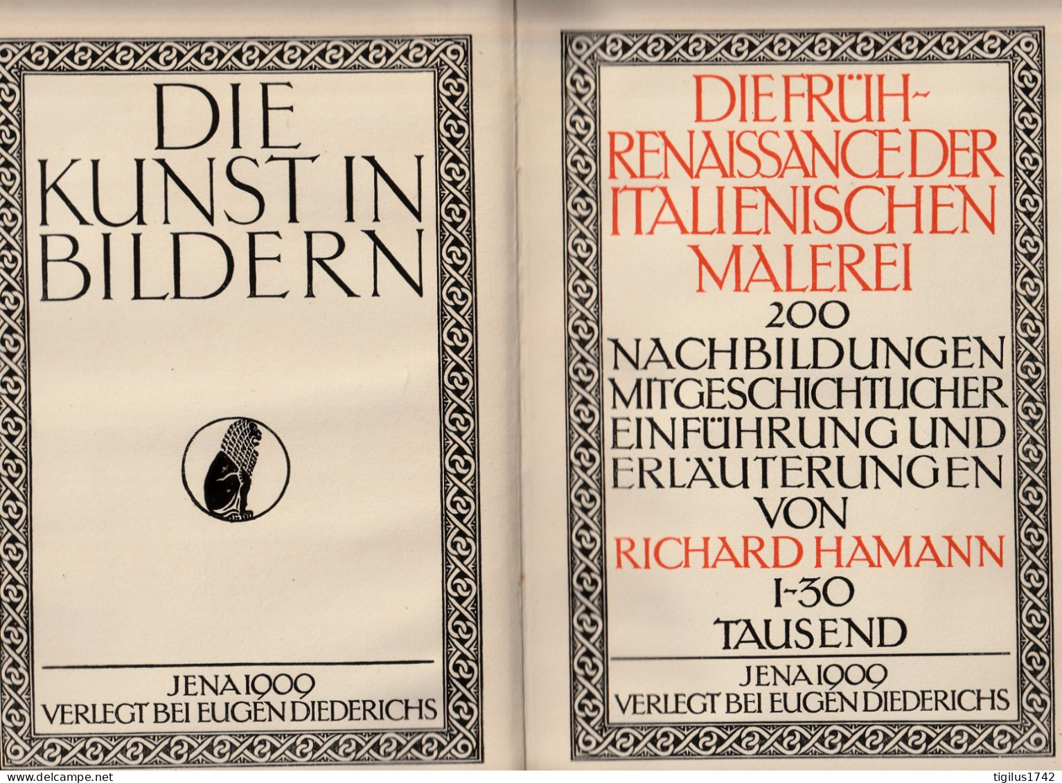 Richard Hamann. Frührenaissance Der Italienischen Malerei, 1909 - Schilderijen &  Beeldhouwkunst