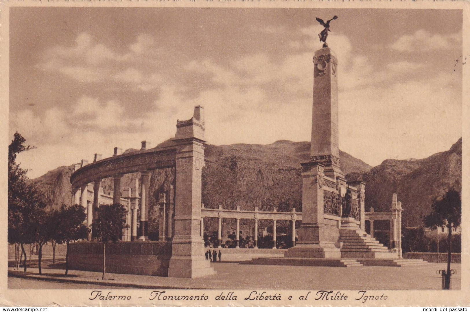 Cartolina Palermo - Monumento Della Libertà E Al Milite Ignoto - Palermo