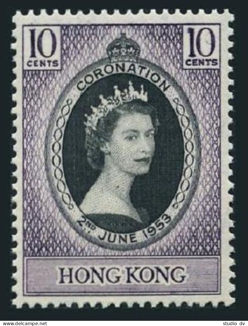 Hong Kong 184, MNH. Michel 177. Coronation 1953, Queen Elizabeth QE II. - Ongebruikt