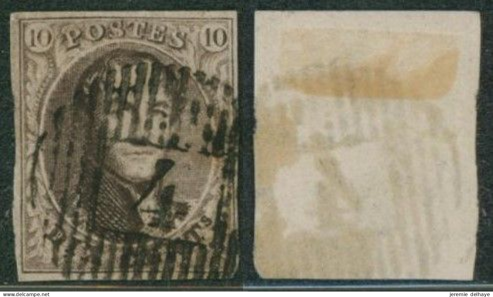 Médaillon - N°10 Obl Distribution D4 "Celles". Superbe Centrage. - 1858-1862 Medaillen (9/12)