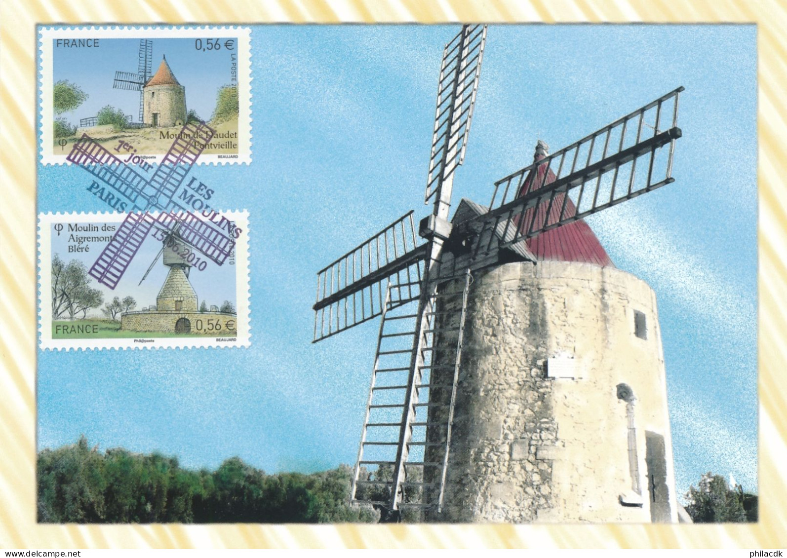 FRANCE - LOT DE 28 CARTES CARTES MAXIMUM ANNEE 2010 POUR ETUDE - VOIR 56 SCANNS RECTO VERSO