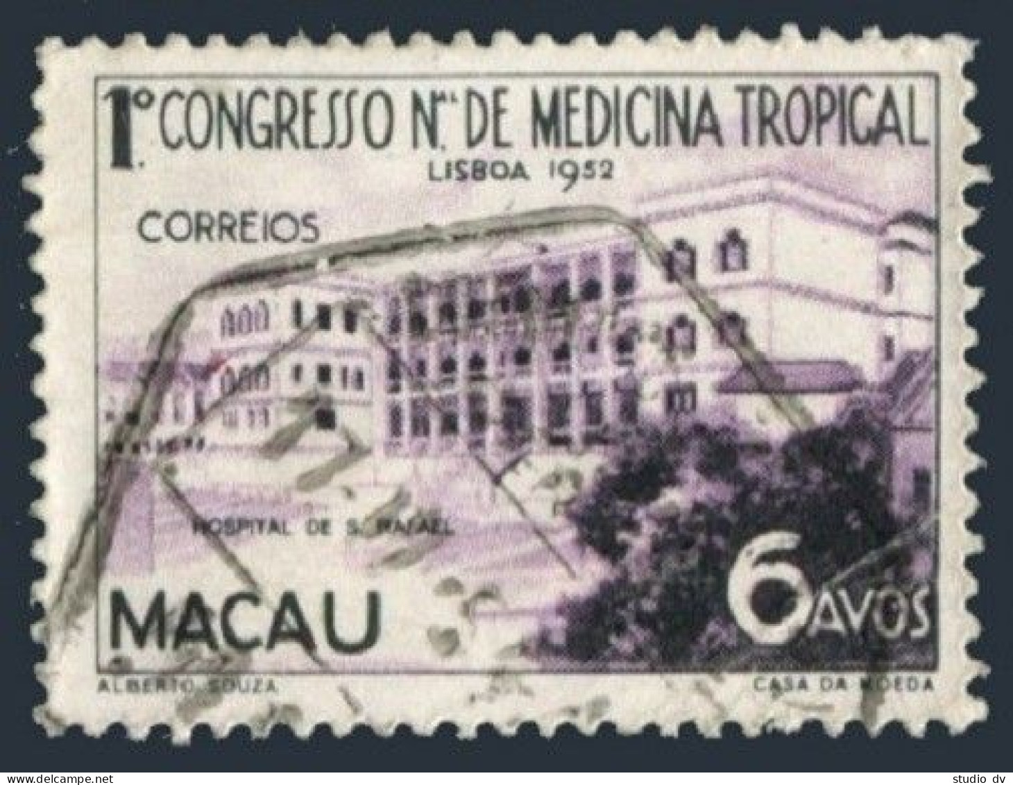 Macao 364, Used. Michel 387. Medical Congress Of Tropical Medicine, Lisbon,1952. - Ungebraucht