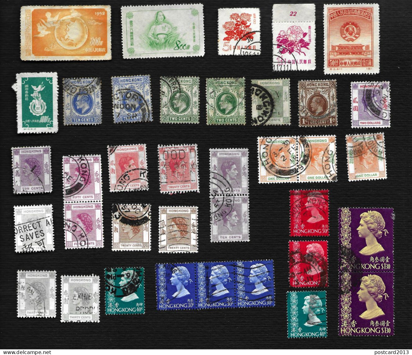 CHINA - HONG KONG , LOT OF 193 STAMPS . - Andere & Zonder Classificatie
