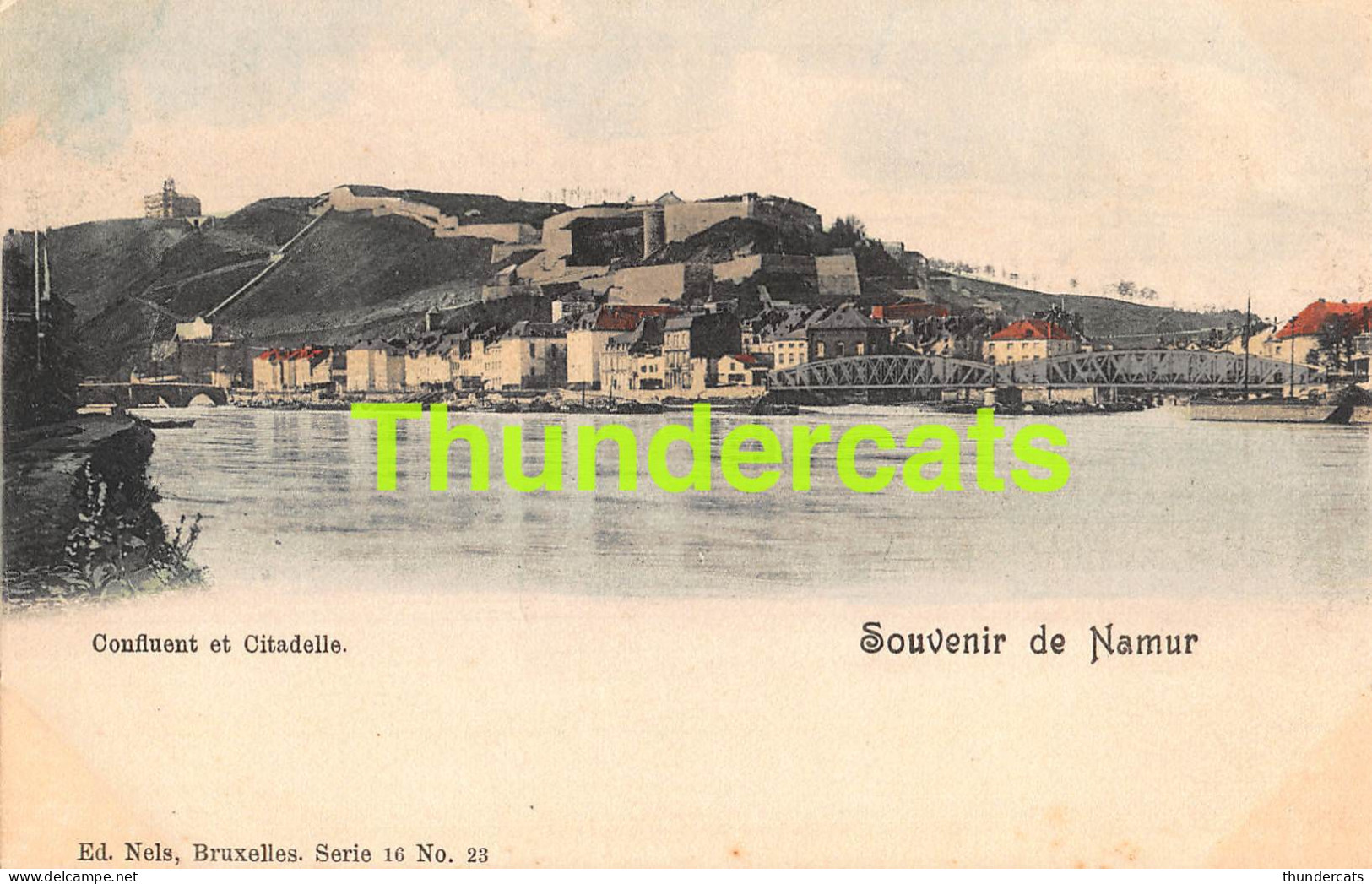 CPA SOUVENIR DE NAMUR CONFLUENT ET CITADELLE NELS SERIE 16 NO 23 - Namur