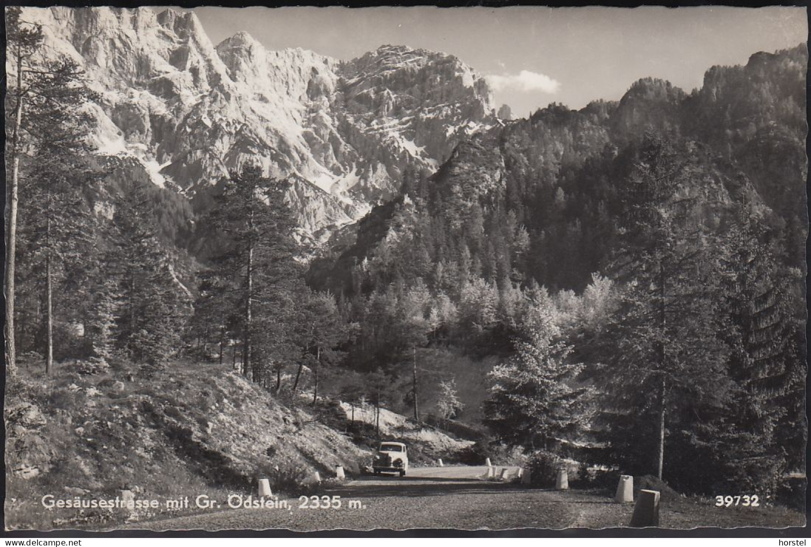 Austria - 8940 Liezen - Gesäusestraße Mit Gr. Ödstein - Car - Oldtimer - Liezen