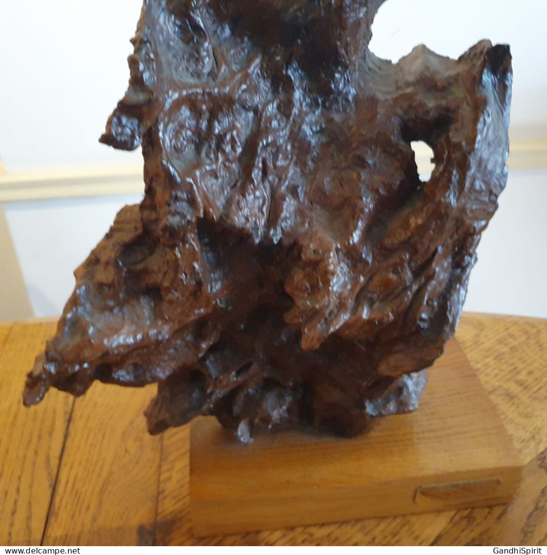 Dédicacée R. Goossens Sculpture En Bois Flotté - Magnifique Mouvements Naturels - Holz