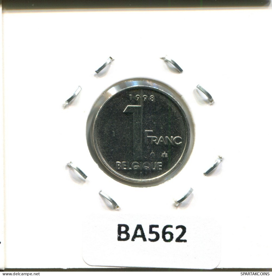 1 FRANC 1998 FRENCH Text BELGIUM Coin #BA562.U.A - 1 Franc