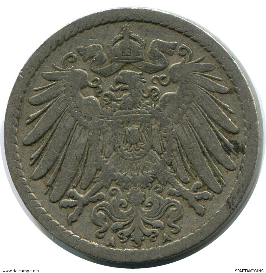 5 PFENNIG 1899 A ALLEMAGNE Pièce GERMANY #DB146.F.A - 5 Pfennig