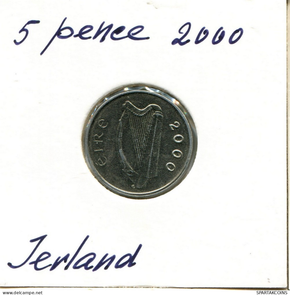 5 PENCE 2000 IRLAND IRELAND Münze #AY687.D.A - Irlanda