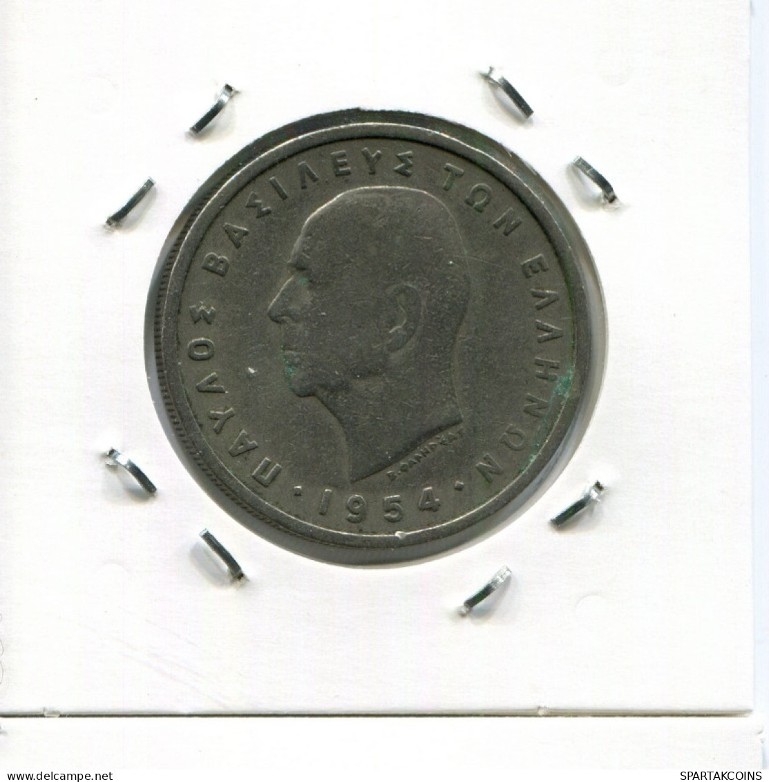 5 DRACHMES 1954 GREECE Coin #AK393.U.A - Grecia