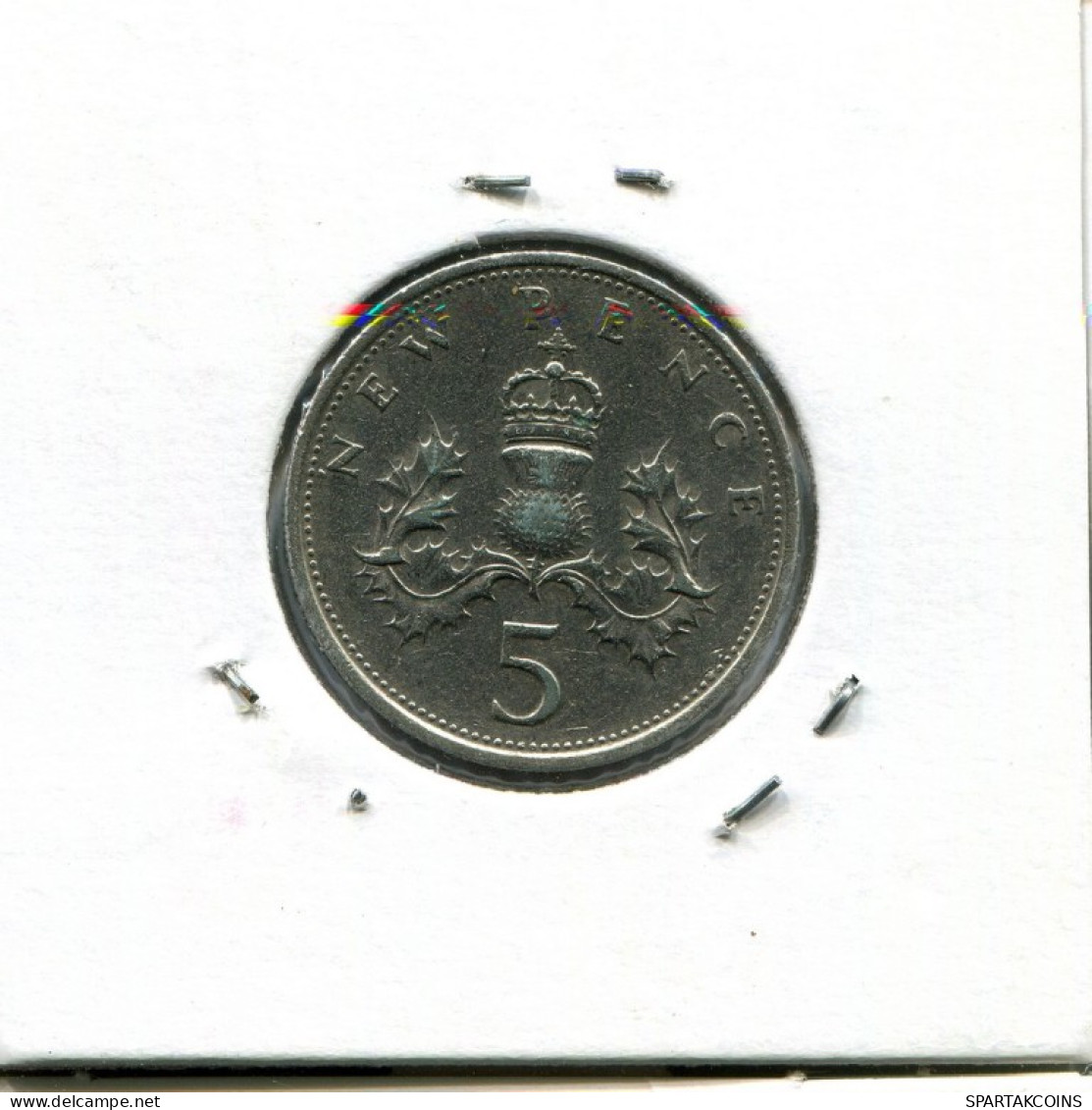 5 NEW PENCE 1975 UK GBAN BRETAÑA GREAT BRITAIN Moneda #AN598.E.A - 5 Pence & 5 New Pence