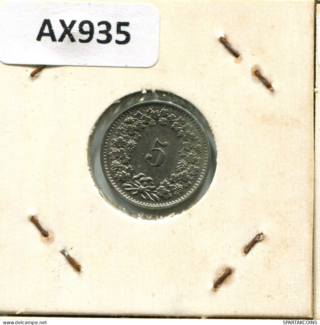 5 RAPPEN 1970 SWITZERLAND Coin #AX935.3.U.A - Autres & Non Classés
