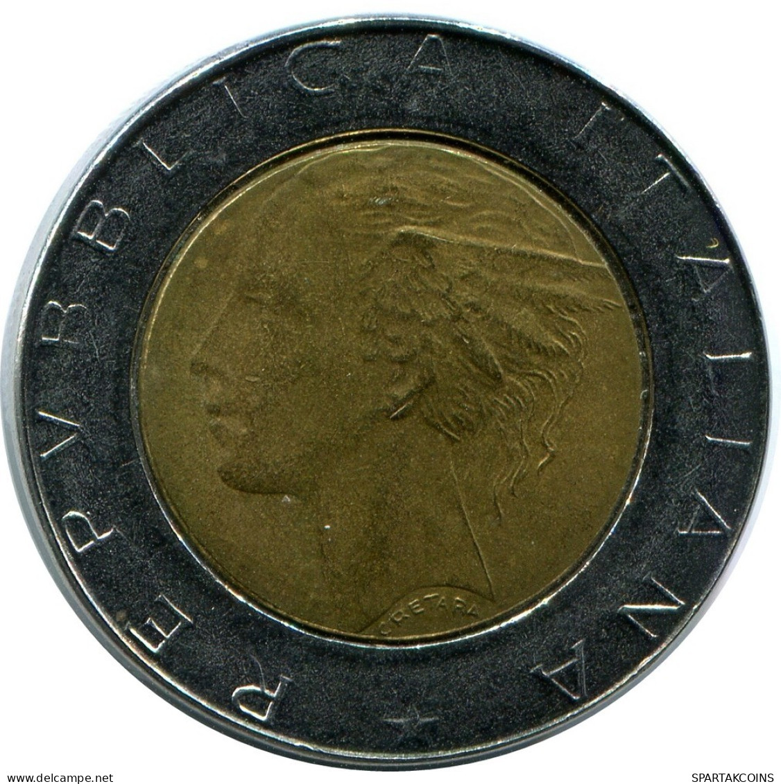 500 LIRE 1989 ITALIA ITALY Moneda BIMETALLIC #AZ497.E.A - 500 Lire