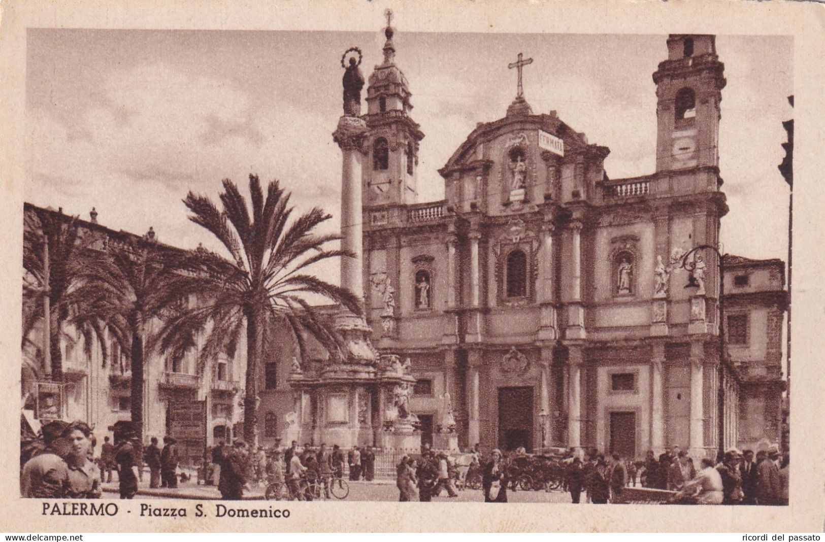 Cartolina Palermo - Piazza San Domenico - Palermo