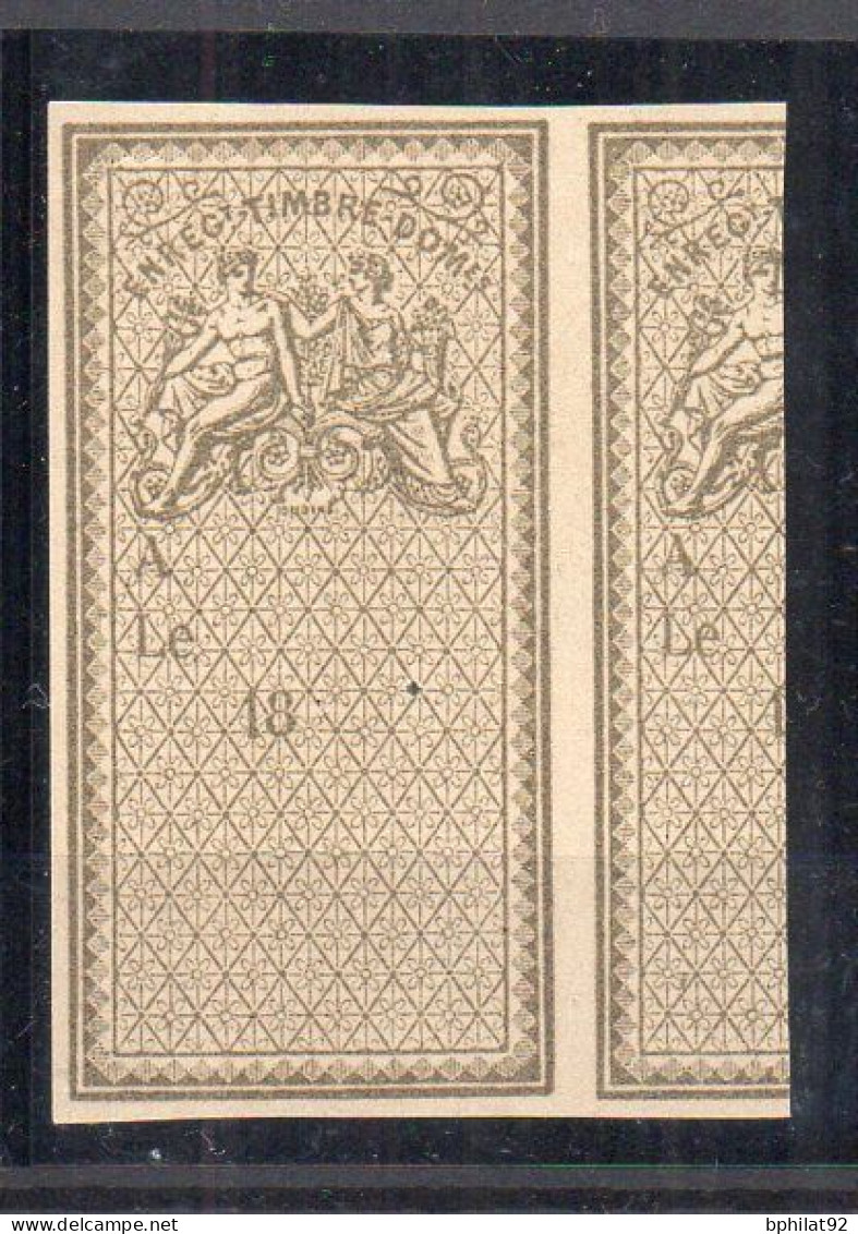 !!! FISCAL, ENREGISTREMENT DOMAINES N°305a SANS VALEUR NEUF (*) SIGNE CALVES - Stamps